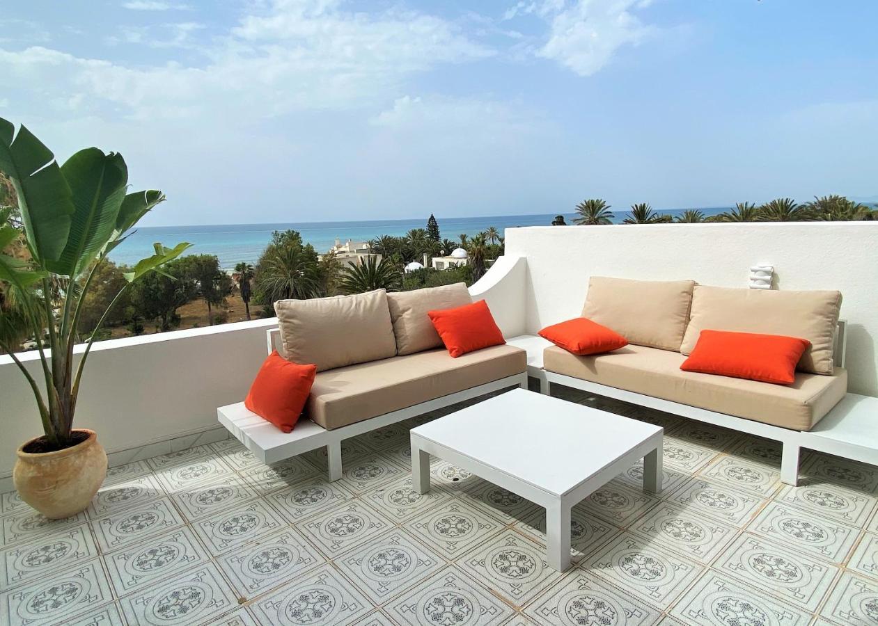 Roof Top Pied Dans L'Eau Panoramic View, 80 Meters From Seaside Apartment Hammamet Exterior photo