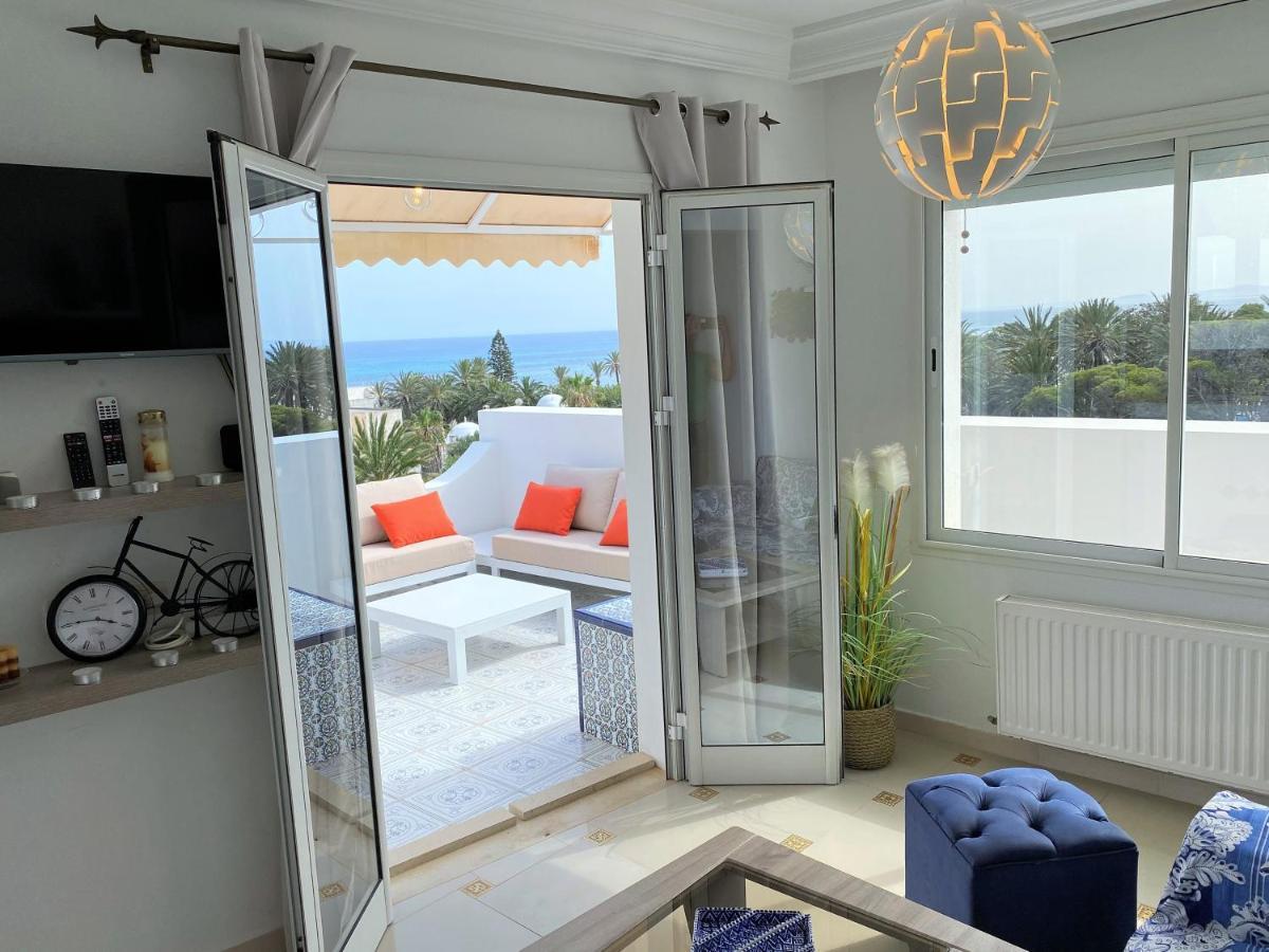 Roof Top Pied Dans L'Eau Panoramic View, 80 Meters From Seaside Hammamet Exterior photo