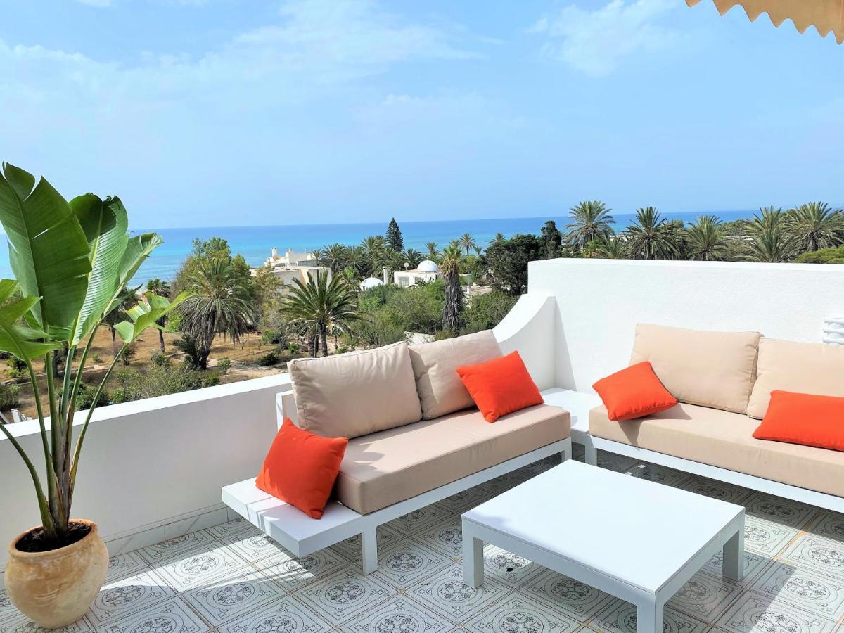 Roof Top Pied Dans L'Eau Panoramic View, 80 Meters From Seaside Apartment Hammamet Exterior photo